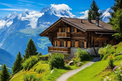 Chalet en montagne isolé